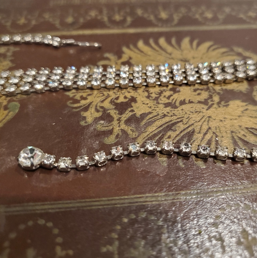 Vintage Diamond studded choker  Costume jewelry